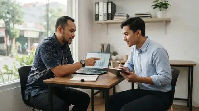 Owner travel membangun pembagian tanggung jawab bersama staff